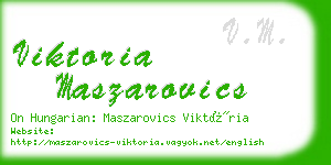 viktoria maszarovics business card